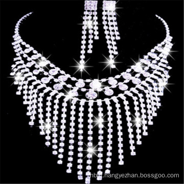 Alibaba Wholesale Round Jewelry Necklace Along With Ear Studs